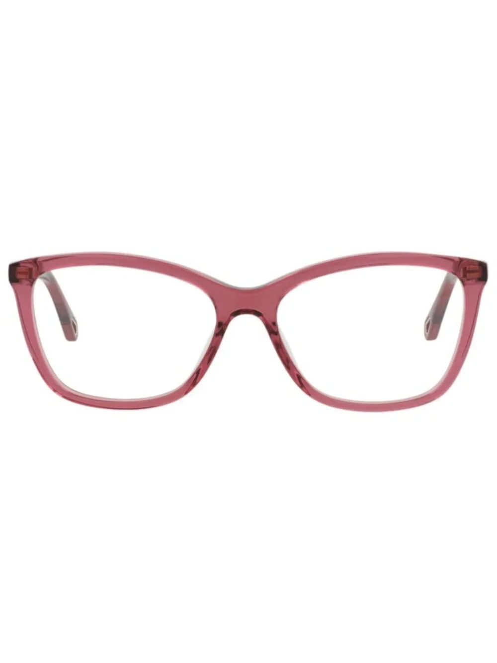 New Chloé Women's Eyeglasses Cat Eye Bio Acetate Frame Pink Pink Transparent